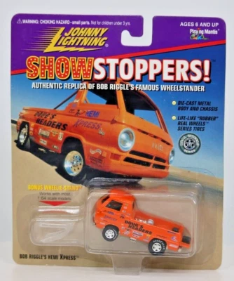 1:64 JOHNNY LIGHTNING SHOWSTOPPERS! BOB RIGGLE, HEMI EXPRESS (O46) Dodge W/Stand - Image 1 of 4