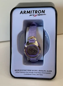 Armitron Sport Damen Digital Chronograph Resin Armband Uhr 45/7012 Lila NEU - Bild 1 von 7