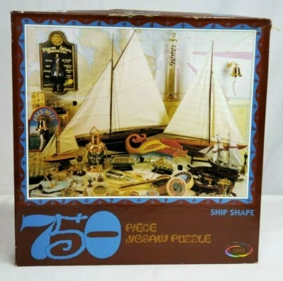 Rompecabezas vintage 1996 Ceaco forma de envío 750 piezas 24" por 18" nuevo/sellado Foto 1 de 4
