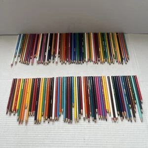 Pencil Crayon Lot Of 100+ Crayola Laurentien Others Multicolored Draw Art Sketch - Picture 1 of 7