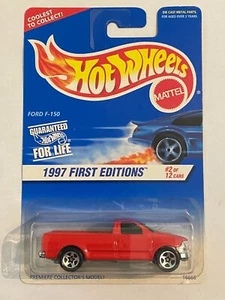 1996 HOT WHEELS 1997 FIRST EDITIONS FORD F-150 RED #2 OF 12 - Picture 1 of 3