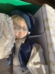 Little Boy Blue Porcelain Doll By Edwin Knowles COA, NIB 1989 Wrapped Collection - Picture 1 of 8