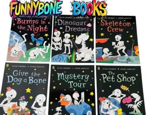Funnybones Bücher Sammlung -6 Bücher SET- Beulen in der Nacht von Allan Ahlberg - Bild 1 von 2