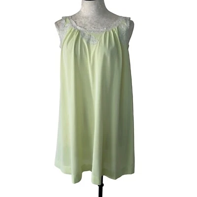 Camisola Gossard Artemis Feminina Vintage Tamanho Pequeno Verde Nylon Boneca Bebê Retrô - Imagem 1 de 4