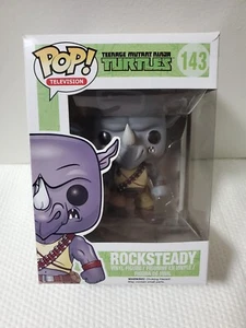 Funko Pop! TMNT Teenage Mutant Ninja Turtles Rocksteady #143 con custodia rigida - Foto 1 di 12