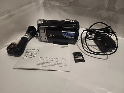 Samsung HMX-F90 HD Camcorder Digital Video Camera 52X Zoom W/ 32gb Sd +Charger - Image 1 of 4