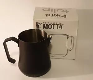 Jarra de leche Motta Tulip - Negro Nera acero inoxidable 35 CL Art 4535 - Imagen 1 de 3