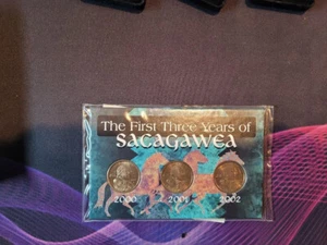 The First Three Years Of SACAGAWEA 2000,2001,2002 Coin Set - The Morgan Mint  - Picture 1 of 1