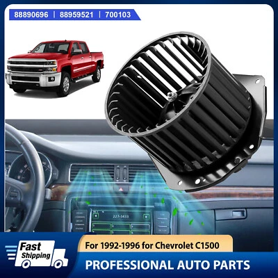 Motor soplador de aire acondicionado con jaula de ventilador para 92-96 Chevy GMC C1500 C2500 K1500 K2500 700103 Foto 1 de 4