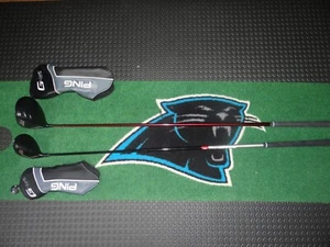 EXCELLENT RH PING G425 Driver, 3 Wood Extra Stiff Flex with matching headcovers - Picture 1 of 18