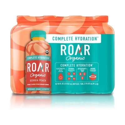 ROAR Complete Hydration Organic - Georgia Peach - 12 pc - Image 1 of 4