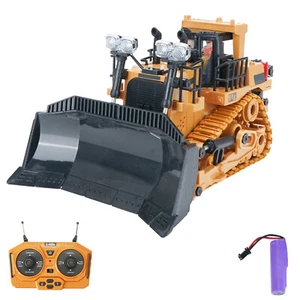 Bulldozer RC 1/24 2,4 GHz 9 canales vehículos de ingeniería juguetes educativos para niños U3K6 - Imagen 1 de 13