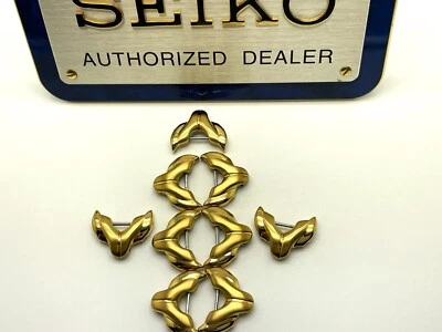 手表零件全新精工 5M62-0B40 男式 KINETIC 2 黄色表带链 WINDWARD SKA058 — 第 1/4 张图片