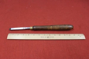 Chisel BUCK BROS. Vintage Woodworker's 3/8 " Wood Lathe Skew USA Antique Tool - Picture 1 of 5