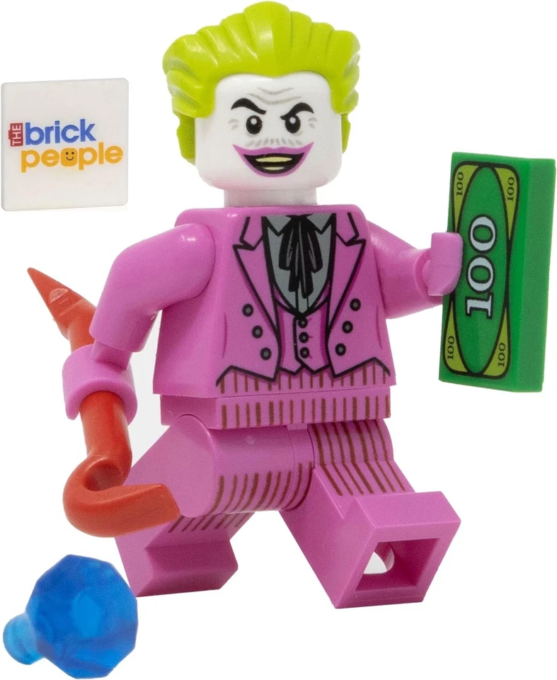 LEGO DC Superheroes Joker Minifigure with Pink Suit and Crowbar