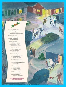 1952 FRIGIDAIRE Appliances PRINT AD Christmas gift refrigerator poem stove truck - Picture 1 of 3
