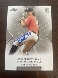 TYLER GOUGH 2021 LEAF PERFECT GAME ALL-AMERICAN MARINERS #291 AUTOGRAPH IP - Picture 1 of 3
