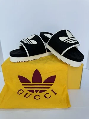 NIB Sandalias para hombre Gucci x adidas 9 US/8.5 UK Foto 1 de 4