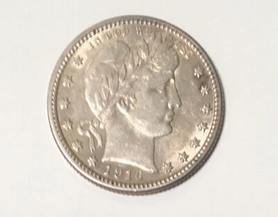 1916-D 25c Barber Silver Quarter Choice AU Great Details, Mint Luster - Image 1 of 4