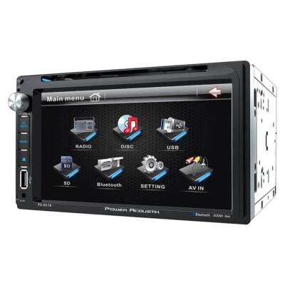 Power Acoustik Double DIN /FM/DVD/BT/AUX 6.5" LCD Touch Screen Radio PD651B -NEW - Image 1 of 2