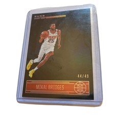 2020-21 Mikal Bridges Panini Illusions Black Parallel Phoenix Suns #44/ 49 Card!