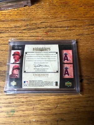 Upper Deck Exquisite Ensemble Endorsement Howie Kendrick Weaver Rookie Autograph - Image 1 of 3