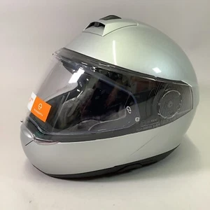 Schuberth C4 Pro Motorcycle Helmet Gloss Silver Size: S 55cm - Picture 1 of 11