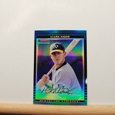 2002 Bowman Draft Picks & Prospects Mark Kiger Chrome base REFRACTOR 190/300