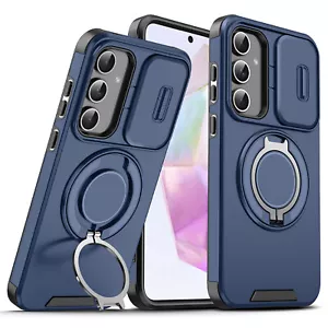Für Samsung A06 A14 A15 A16 A25 A35 A54 Stoßfest Ring Ständer Hülle Kamera Cover - Bild 1 von 19