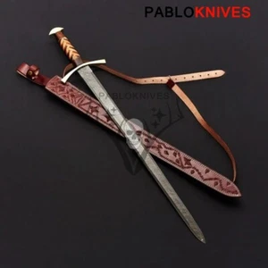 30 Zoll römisches maßgefertigtes handgefertigtes Damaststahl Jagd Vintage Schwert  - Bild 1 von 3