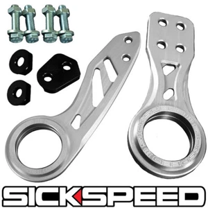 ALUMINUM FRONT REAR BUMPER STRENGTH TOW HOOK SET POLISHED P5 - Picture 1 of 1