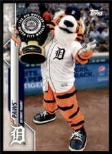 2020 Topps Opening Day Mascots #M-6 Paws - Detroit Tigers