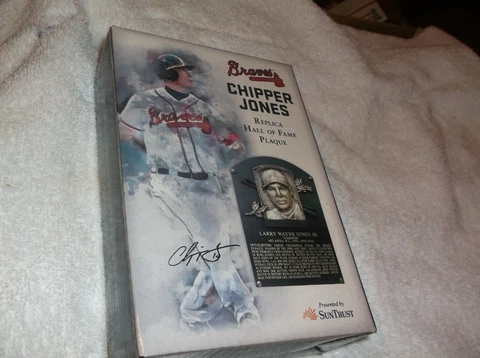 Atlanta Braves Chipper Jones Hall Of Fame Plaque Cover
