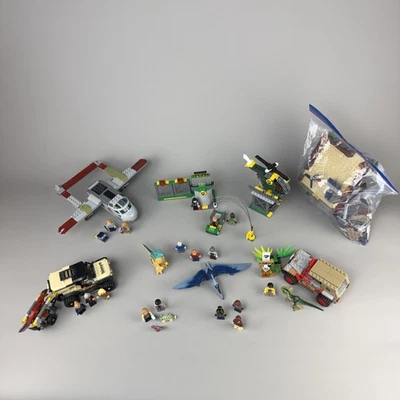 LEGO Jurassic World Dinosaur Mixed Lot Vehicles Minifigures Sets Bundle - Image 1 of 4