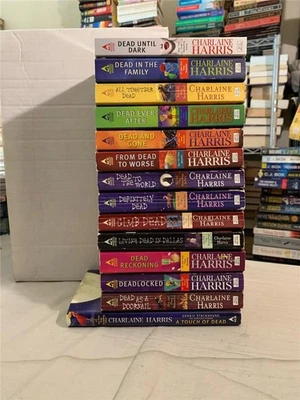 Lot 14 Set of Sookie Stackhouse True Blood 1-13 + Bonus Charlaine Harris Foto 1 de 3