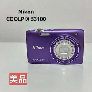 Nikon COOLPIX S3100 Purple 5x Optical Zoom Digital Camera with Charger - Picture 1 of 12