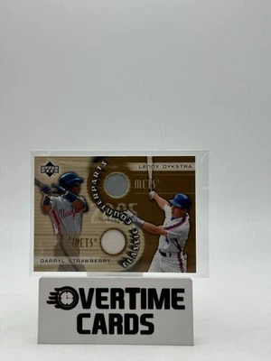 2005 Upper Deck Classics Darryl Strawberry Lenny Dykstra relíquia de jersey duplo - Imagem 1 de 2