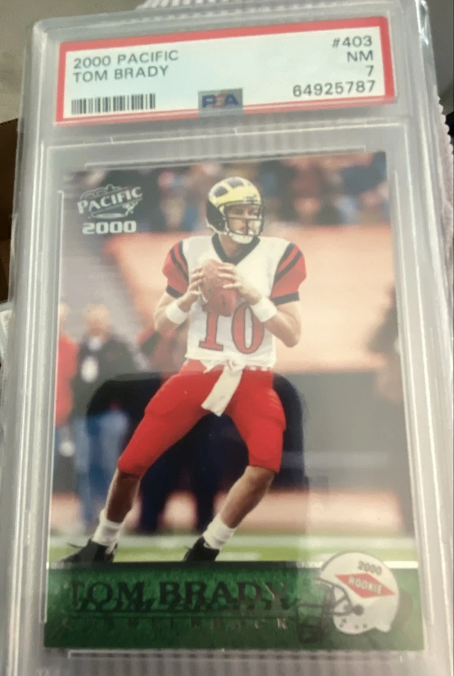 2000 Pacific - Rookie Tom Brady #403 (RC) psa 7 near mint  - Image 1 of 1