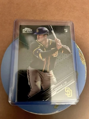 2020 Topps Chrome Black - Trent Grisham #12 (RC) - Image 1 of 2