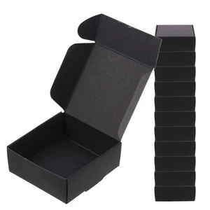 Caja de embalaje negra de 20 piezas cajas de correo de papel hombre oficina correo cartón - Imagen 1 de 12