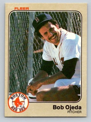 1983 Fleer Baseball #190 Bob Ojeda  Boston Red Sox - Image 1 of 2