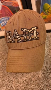 Vintage ELEMENT BAM Margera Skateboard Hat Tan MTV Flex Fit S/M Y2K FLAW - Picture 1 of 13