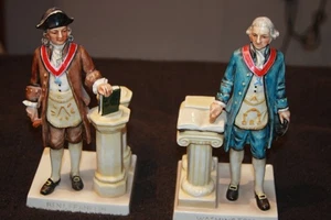 G. Washington/ Benj. Franklin Vintage Book Ends Goebel West Germany 1960-1972 - Picture 1 of 14