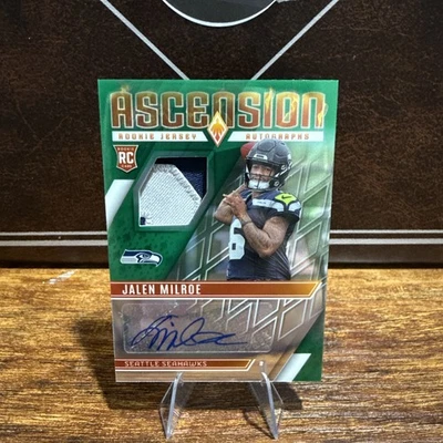 Jalen Milroe 2025 Phoenix Ascension Rookie Patch Auto #/25 - Image 1 of 4