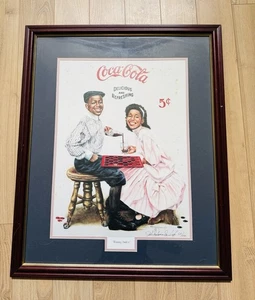 John Solomon Sandridge Coca Cola Winning Smiles Framed Print signed numbered - Picture 1 of 10