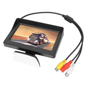 ˜DC 9V 35V 3W 4.3in Ultra Thin 2-Way AV Input Car Monitor LCD Display For Backup - Afbeelding 1 van 7