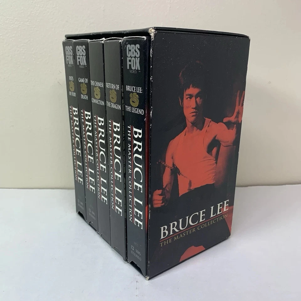 VTG Bruce Lee: The Master Collection (VHS 5 Kung Fu Cassette Tape Box Set) - Imagem 1 de 3