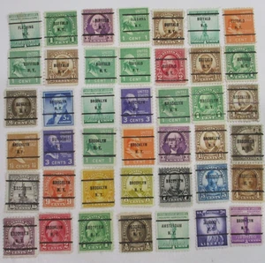 PRECANCEL (42) DIFFERENT   "NEW YORK STATE no NY CITY  PRECANCEL"    PSS#MIXED - Picture 1 of 1