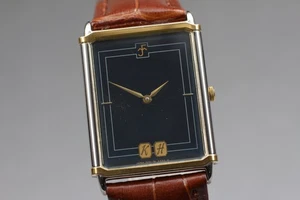 Reloj de cuarzo vintage [casi como nuevo] SEIKO 7430-5630 negro para hombre de JAPÓN - Imagen 1 de 10