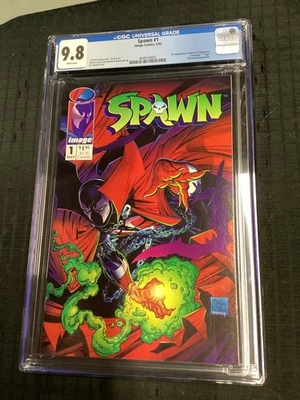 Quadrinhos Spawn #1 Image 1992 CGC 9.8 Todd McFarlane 1º aplicativo Spawn Al Simmons - Imagem 1 de 2